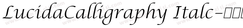 LucidaCalligraphy Italc字体转换